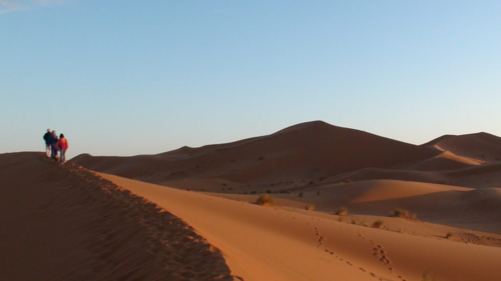 we climbed up a dune to watch the sunset