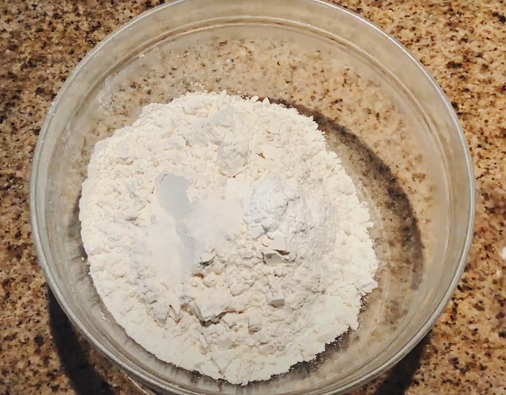 dry ingredients mixed