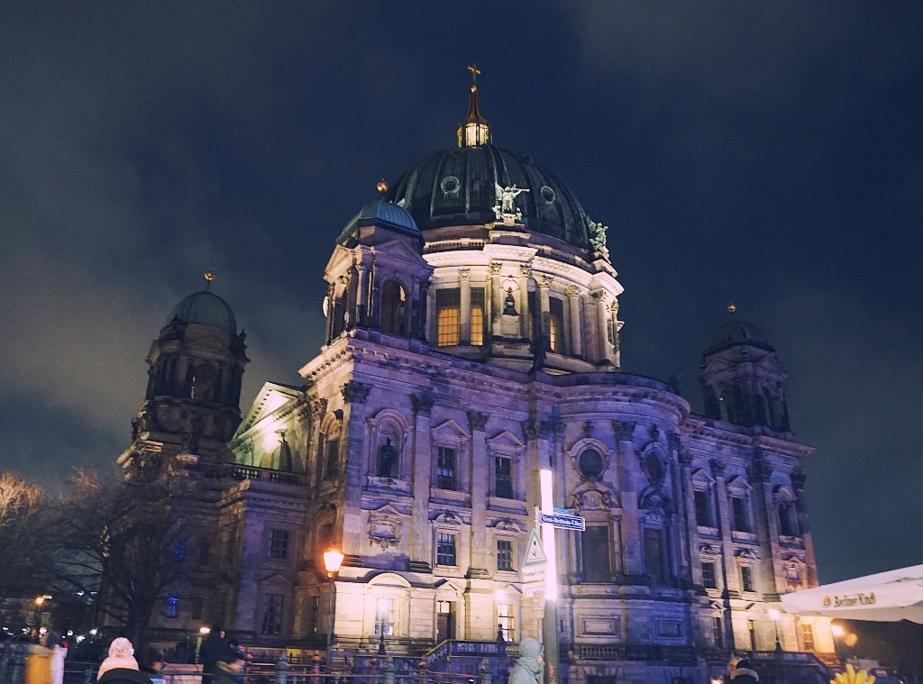 Berlin Cathedral during the night