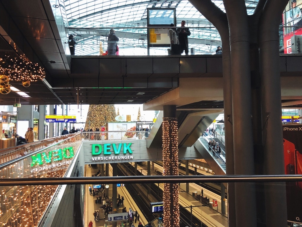 Berlin Central Station inside