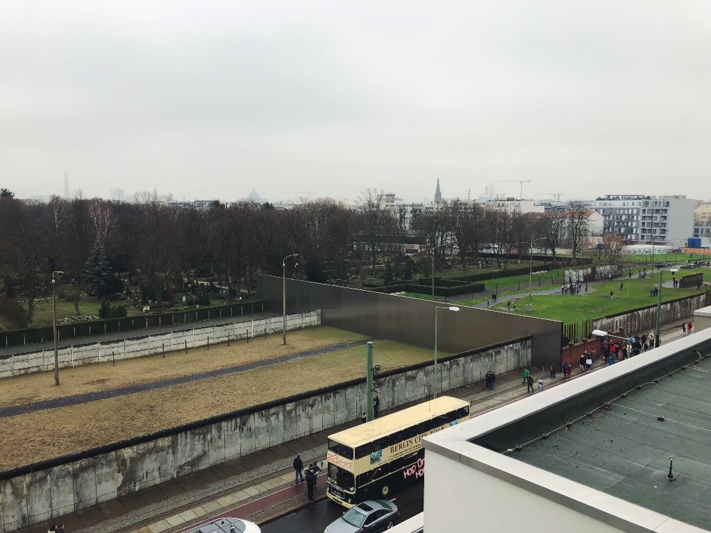 Berlin Wall Memorial from top of visitor center